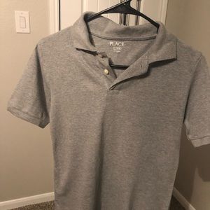 Boys grey collar shirt size 10-12